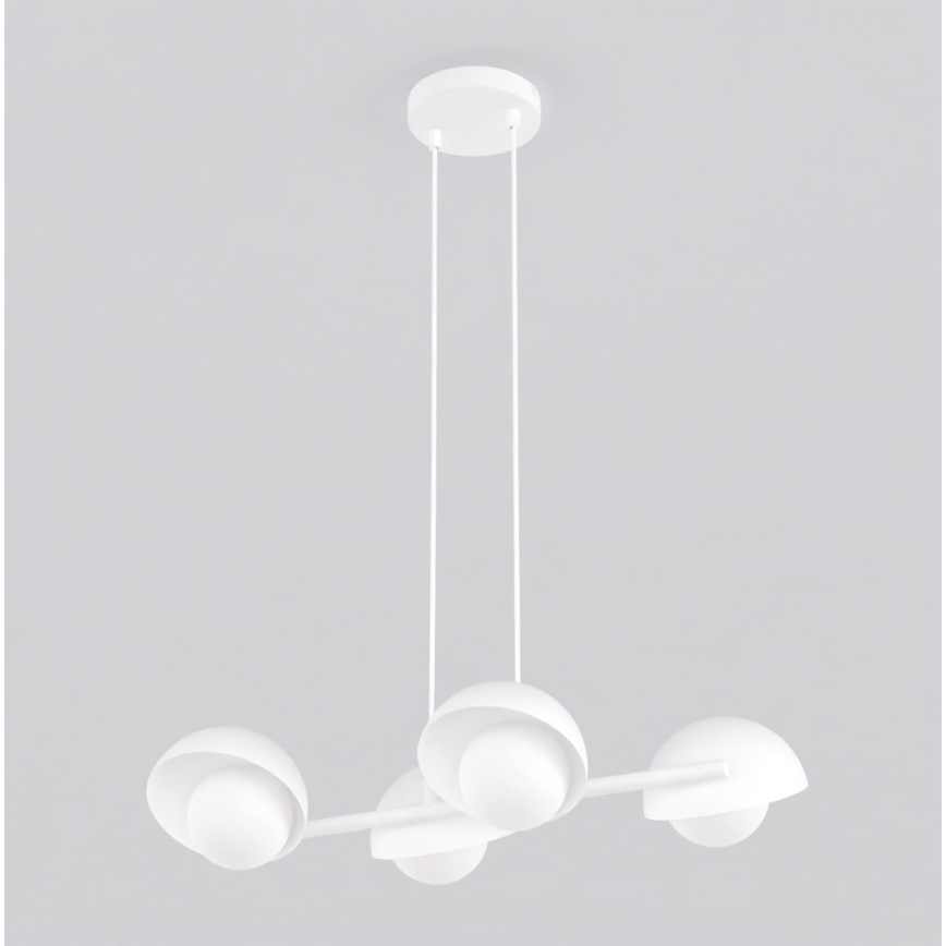 Lustre em cabo BOOM 4xG9/8W/230V branco