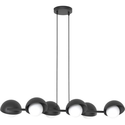 Lustre em cabo BOOM 6xG9/8W/230V preto