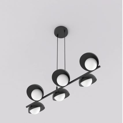 Lustre em cabo BOOM 6xG9/8W/230V preto
