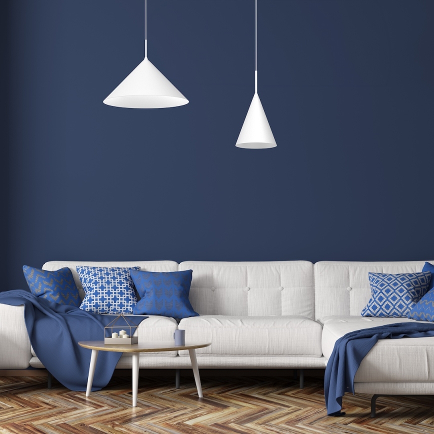 Lustre em cabo CAPITAL 1xGX53/15W/230V Ø 46 cm branco