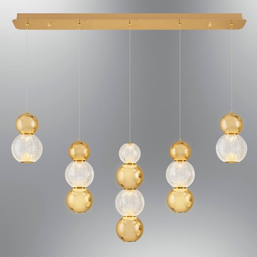 Lustre em cabo CREMONA LED/27W/230V 3000K dourado