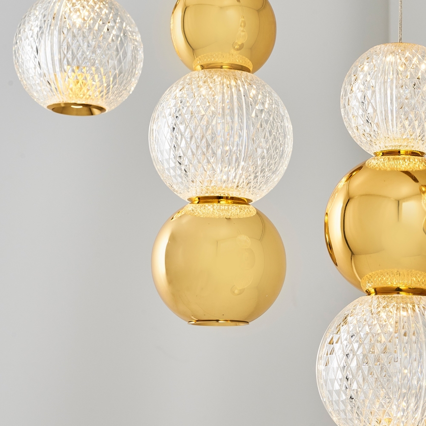 Lustre em cabo CREMONA LED/27W/230V 3000K dourado