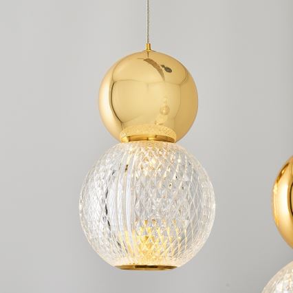 Lustre em cabo CREMONA LED/27W/230V 3000K dourado