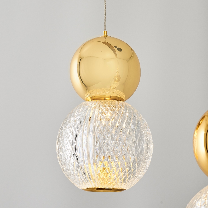 Lustre em cabo CREMONA LED/27W/230V 3000K dourado