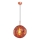 Lustre em cabo CRUMPLED 1xE27/24W/230V, diâmetro 26 cm, cobre