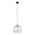 Lustre em cabo DEVI 1xE27/15W/230V preto/transparente