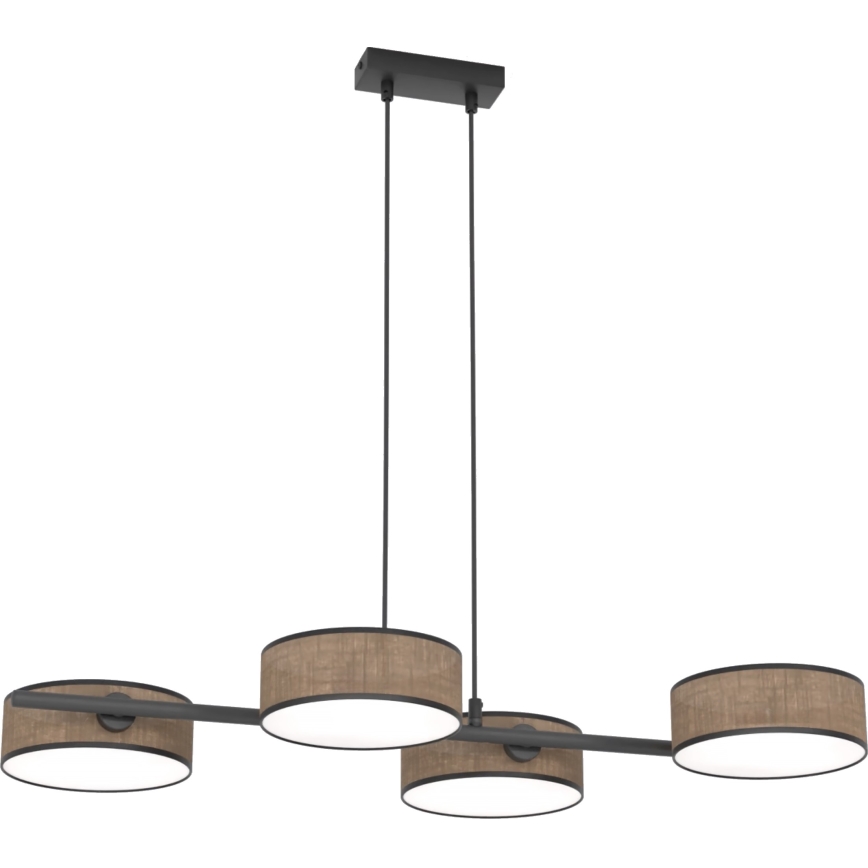 Lustre em cabo DRUMZ 4xE14/10W/230V castanho