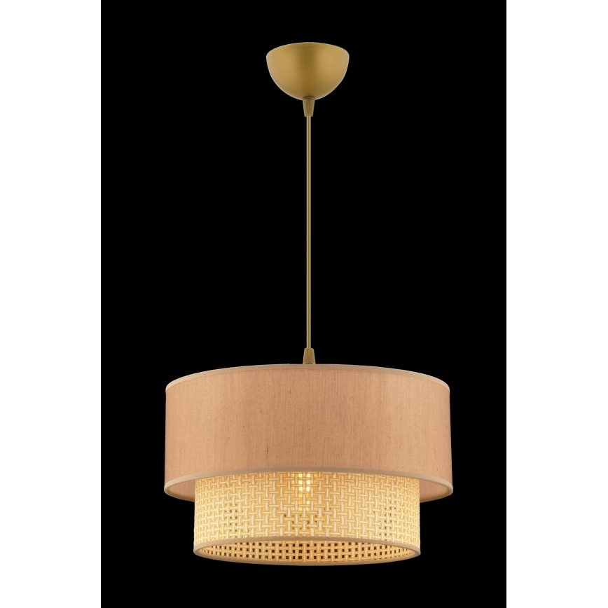 Lustre em cabo ECHO 1xE27/60W/230V bege