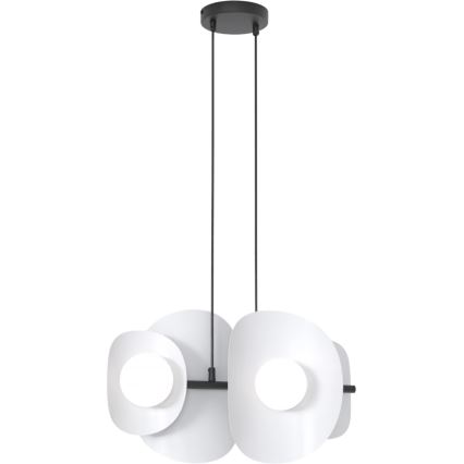 Lustre em cabo ELEMENTI 4xG9/8W/230V cinzento