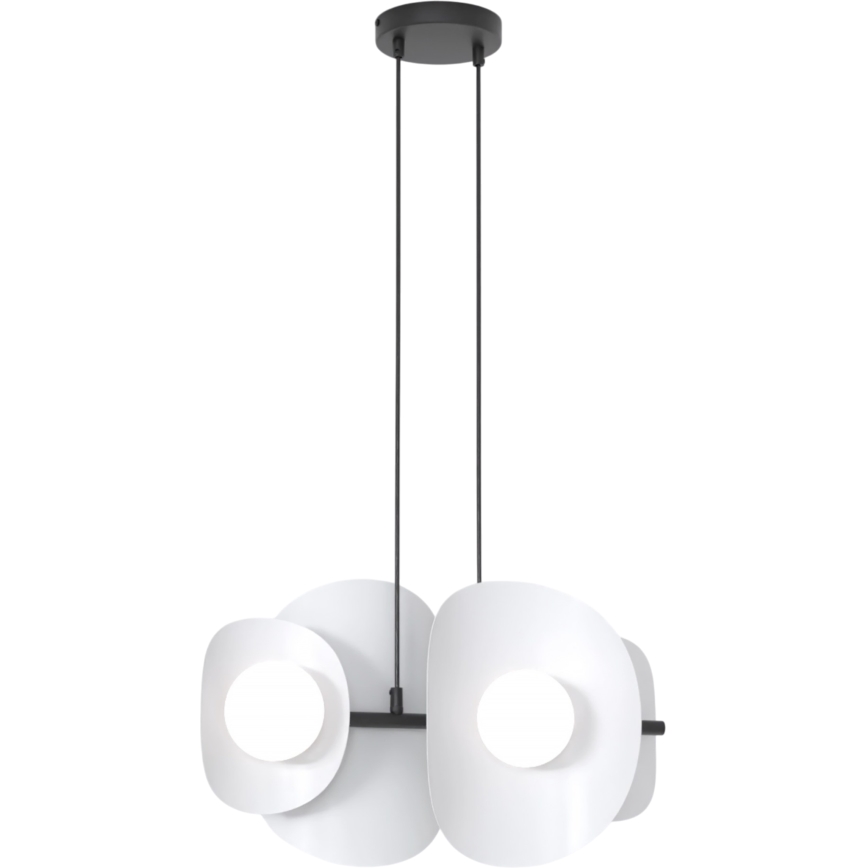 Lustre em cabo ELEMENTI 4xG9/8W/230V cinzento