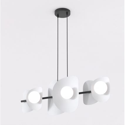Lustre em cabo ELEMENTI 6xG9/8W/230V cinzento