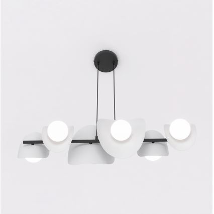 Lustre em cabo ELEMENTI 6xG9/8W/230V cinzento