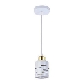 Lustre em cabo ELEN 1xE27/35W/230V branco/dourado