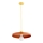 Lustre em cabo ETERI 1xE27/15W/230V cobre/amarelo