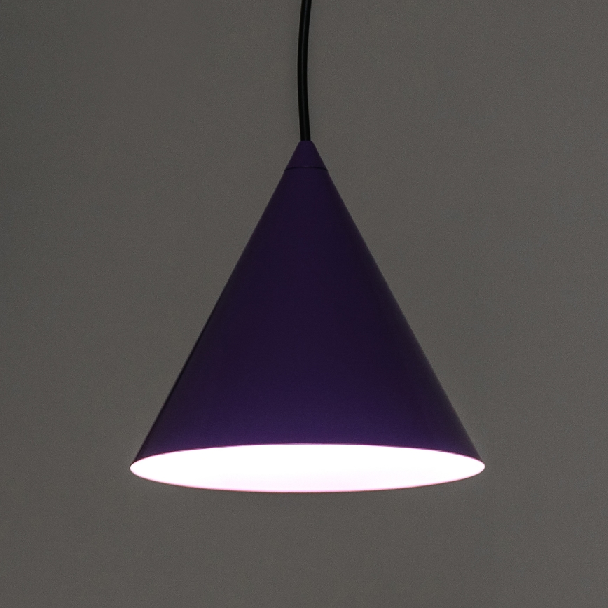 Lustre em cabo ETNA II 1xE27/15W/230V Ø 18,5 cm roxo