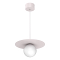 Lustre em cabo FLAT 1xE27/15W/230V creme
