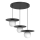 Lustre em cabo FLAT 3xE27/15W/230V preto