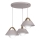 Lustre em cabo FUNDA 3xE27/15W/230V cor creme