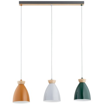 Lustre em cabo GALIA 3xE27/15W/230V multicolorido