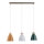 Lustre em cabo GALIA 3xE27/15W/230V multicolorido