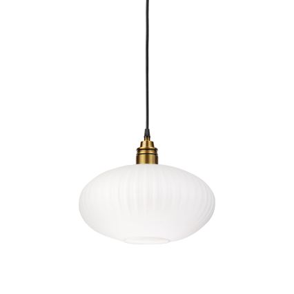 Lustre em cabo HECTOR 1xE27/15W/230V branco/latão Ø 30 cm