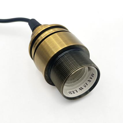 Lustre em cabo HECTOR 1xE27/15W/230V branco/latão Ø 30 cm