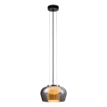 Lustre em cabo INSIEME 1xGX53/10W/230V, diâmetro 35 cm, preto fumê
