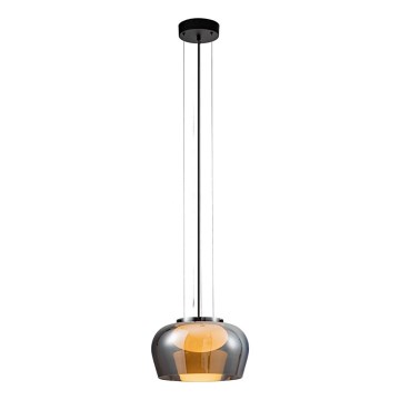 Lustre em cabo INSIEME 1xGX53/10W/230V, diâmetro 35 cm, preto fumê