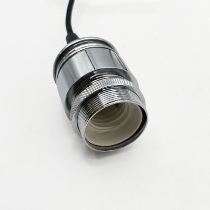 Lustre em cabo JULL 1xE27/15W/230V cromado brilhante/transparente