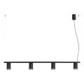 Lustre em cabo KARBON 4xGU10/10W/230V preto