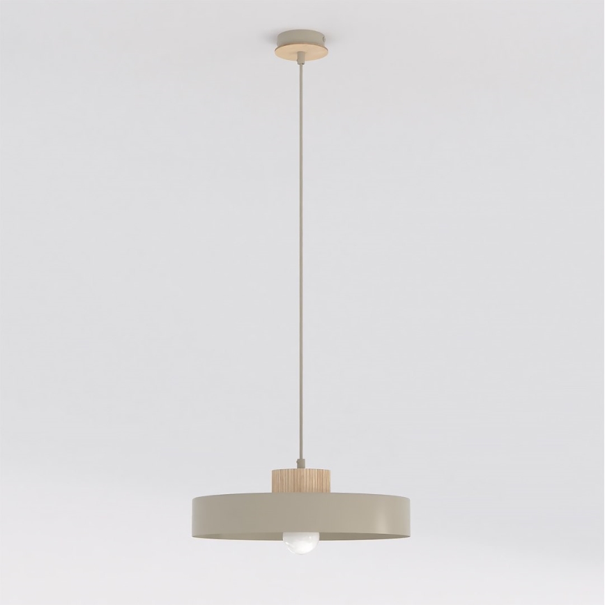 Lustre em cabo KIVI 1xE27/15W/230V bege