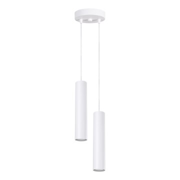 Lustre em cabo LAGOS 2xGU10/10W/230V branco