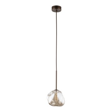 Lustre em cabo LAVA 1xG9/8W/230V bronze/bege fumê