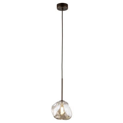 Lustre em cabo LAVA 1xG9/8W/230V bronze/bege fumê