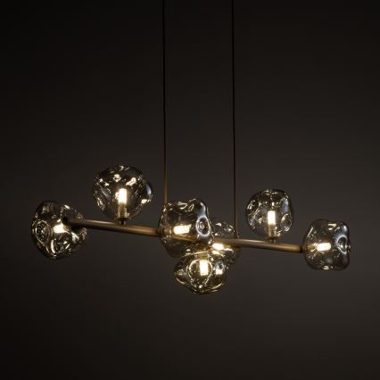 Lustre em cabo LAVA 7xG9/8W/230V bege/bege fumê