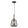 Lustre em cabo MAEVA 1xE27/40W/230V fumê/preto