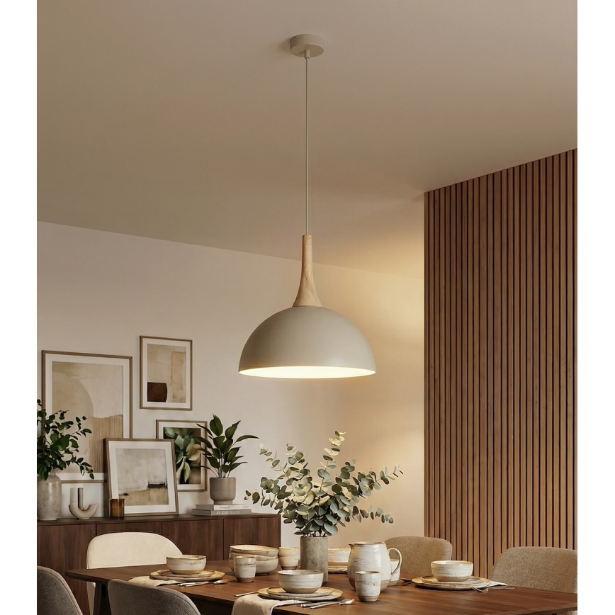 Lustre em cabo NAUTICA 1xGX53/12W/230V bege