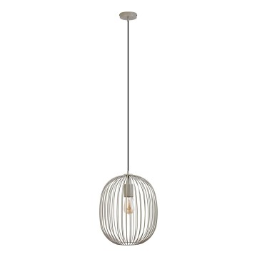 Lustre em cabo OVELLA 1xE27/15W/230V Ø 34 cm bege