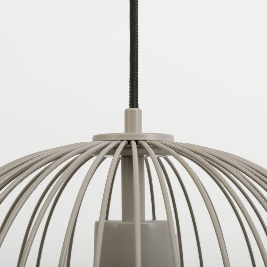 Lustre em cabo OVELLA 1xE27/15W/230V Ø 34 cm bege
