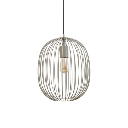 Lustre em cabo OVELLA 1xE27/15W/230V Ø 34 cm bege