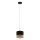 Lustre em cabo PAGLIA 1xE27/15W/230V preto/rattan