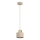 Lustre em cabo PARKLA 1xE27/15W/230V bege/dourado