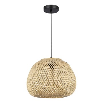 Lustre em cabo PETRA 1xE27/15W/230V, Ø 35 cm, bambu