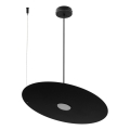 Lustre em cabo PIATTO 1xGX53/15W/230V Ø 45 cm preto