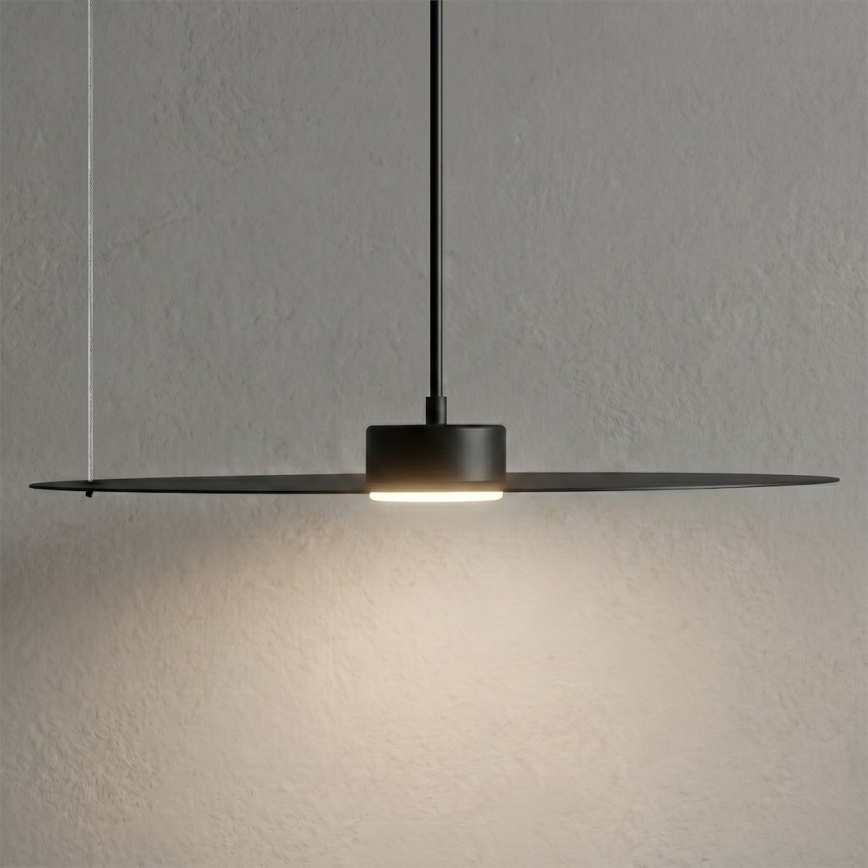 Lustre em cabo PIATTO 1xGX53/15W/230V Ø 45 cm preto