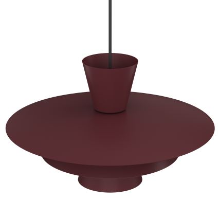 Lustre em cabo PLATO 1xE27/15W/230V bordô