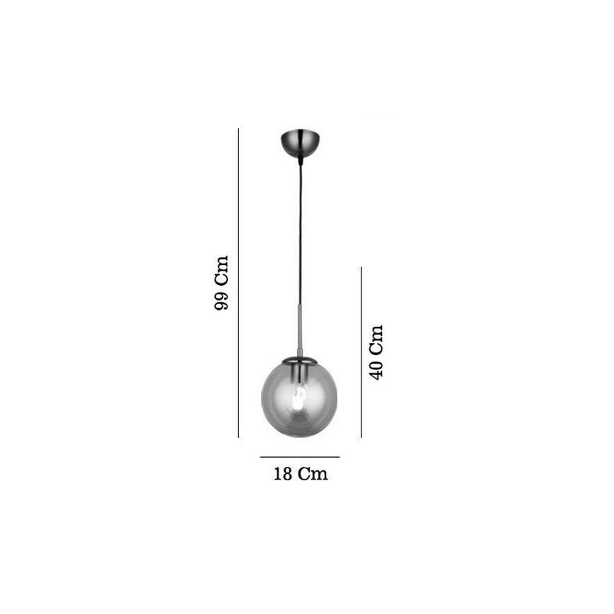 Lustre em cabo POLINO 1xE27/40W/230V bronze
