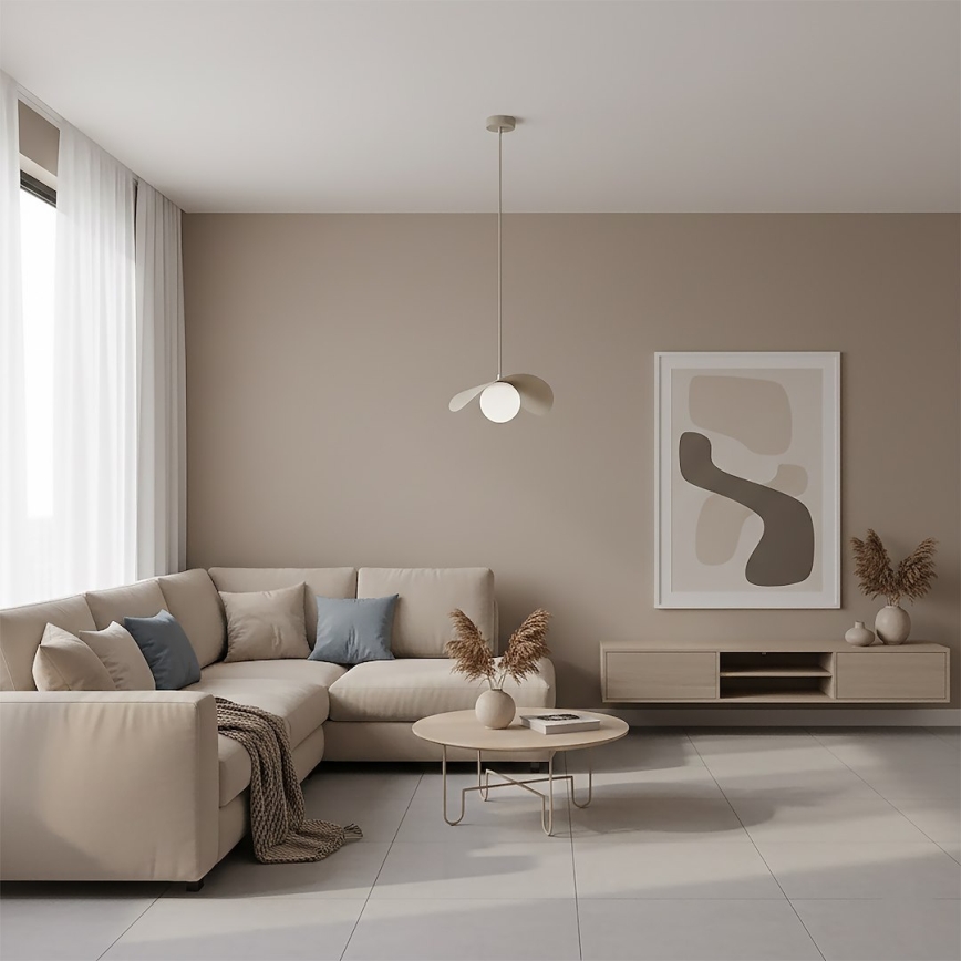 Lustre em cabo RITUAL 1xG9/8W/230V bege