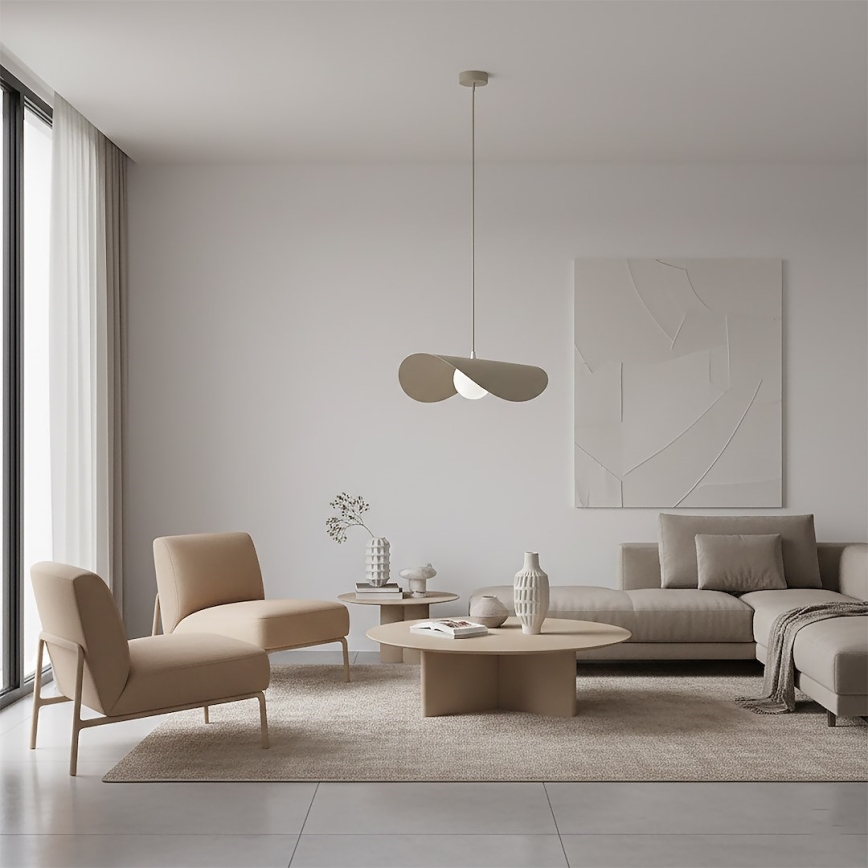 Lustre em cabo RITUAL 1xG9/8W/230V bege