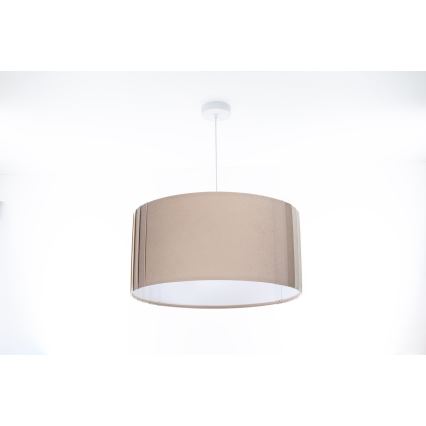 Lustre em cabo STRIPES 1xE27/60W/230V, diâmetro 60 cm, bege